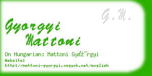 gyorgyi mattoni business card